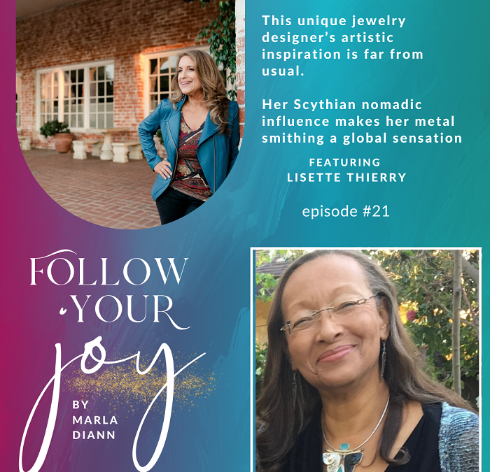 Ep #21:  This unique jewelry designer’s artistic inspiration is far from usual. Her Scythian nomadic influence makes her metal smithing a global sensation.