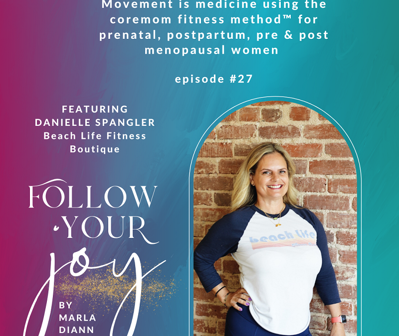 Ep #27: Movement is medicine using coremom fitness method™ for prenatal, postpartum, pre & post menopausal women