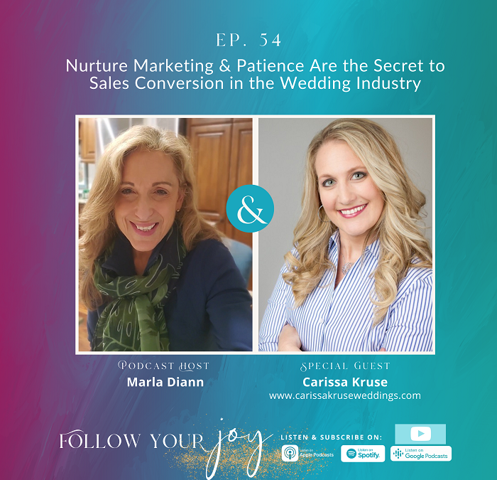 Ep #54: Nurture Marketing & Patience Are the Secret to Sales Conversion in the Wedding Industry